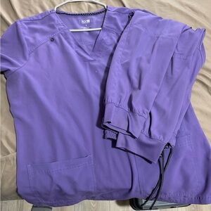 Koi Vibrant Purple Scrub Set
